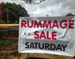 rummage church noon saturday april