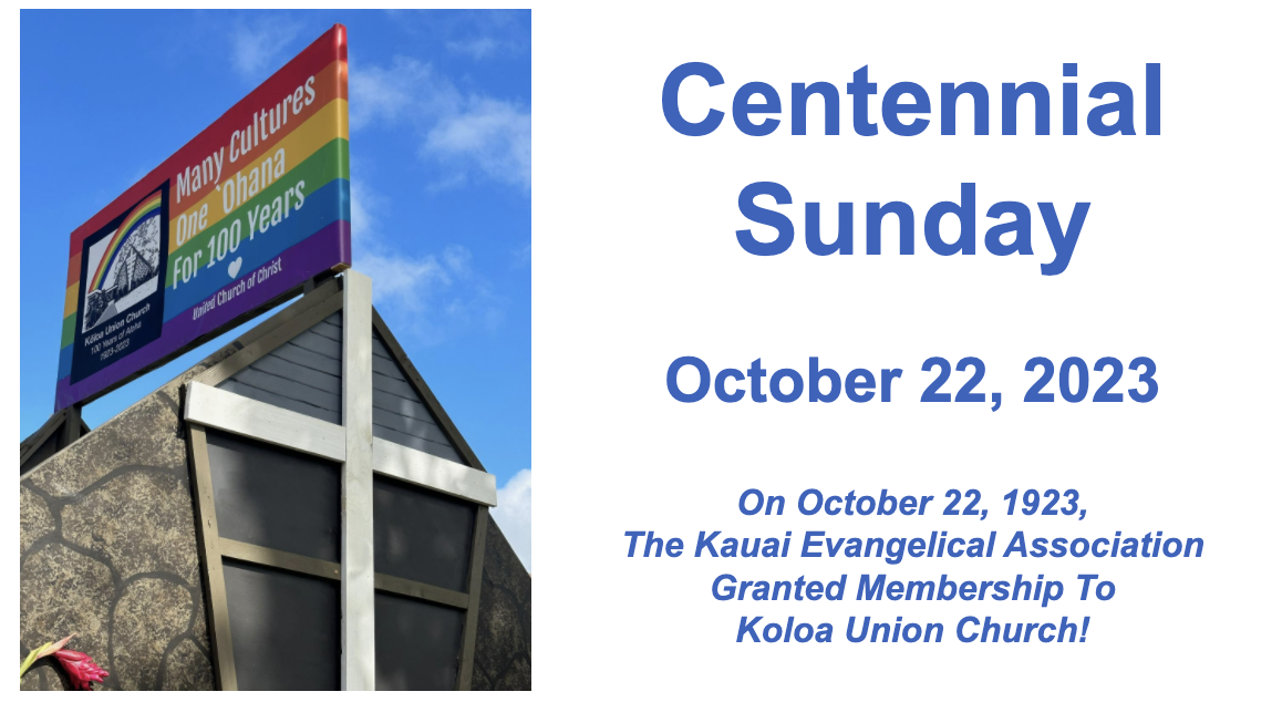 Support Maui Koloa Union Church